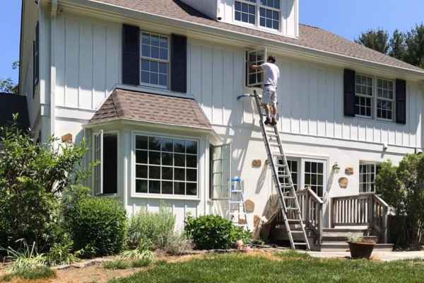 Exterior siding painting in Chadds Ford PA