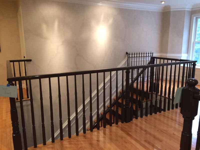 Professional interior painter working in a Chadds Ford home